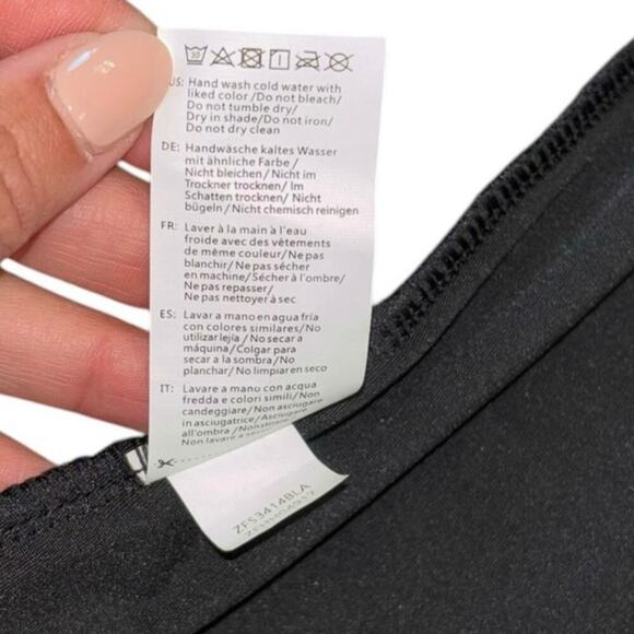 NWT My Charmo UPF 50 Conservative Black Blue Swimsuit Women’s L Beach Summer - Picture 13 of 13